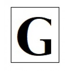 Бусины с буквами деревянные G